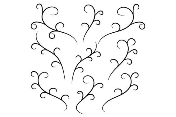 Download Line Art Floral Design Elements - Floral design Collection
