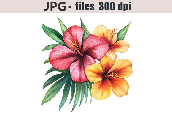 Download Tropical Flowers Clipart - Tropical flowers Collection