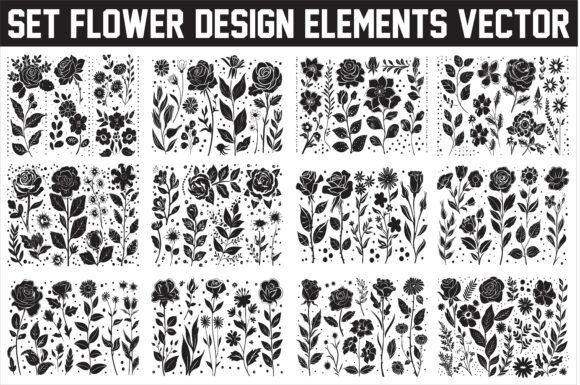 Download Elegant Floral Design Elements Vector - Floral design Collection