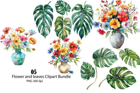 Download Watercolor Tropical Flowers Clipart, PNG - Tropical flowers Collection
