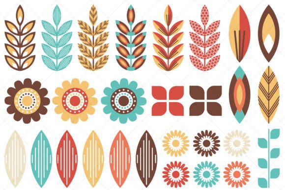 Download Colorful Floral Design Elements - Floral design Collection