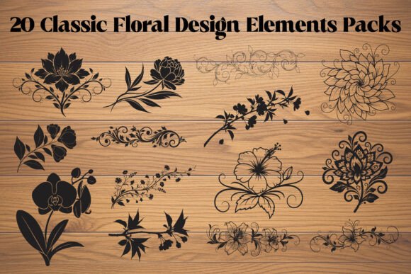 Download Classic Floral Design Elements Bundle - Floral design Collection